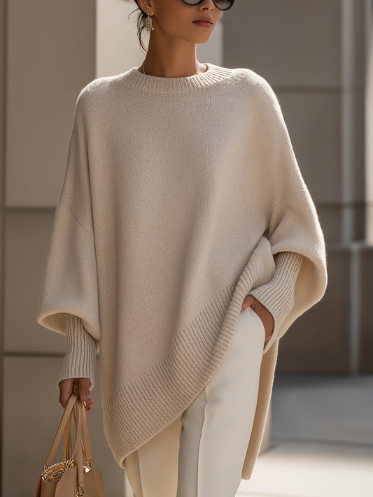 Women's Oversized Ribbed Cuff Jumper