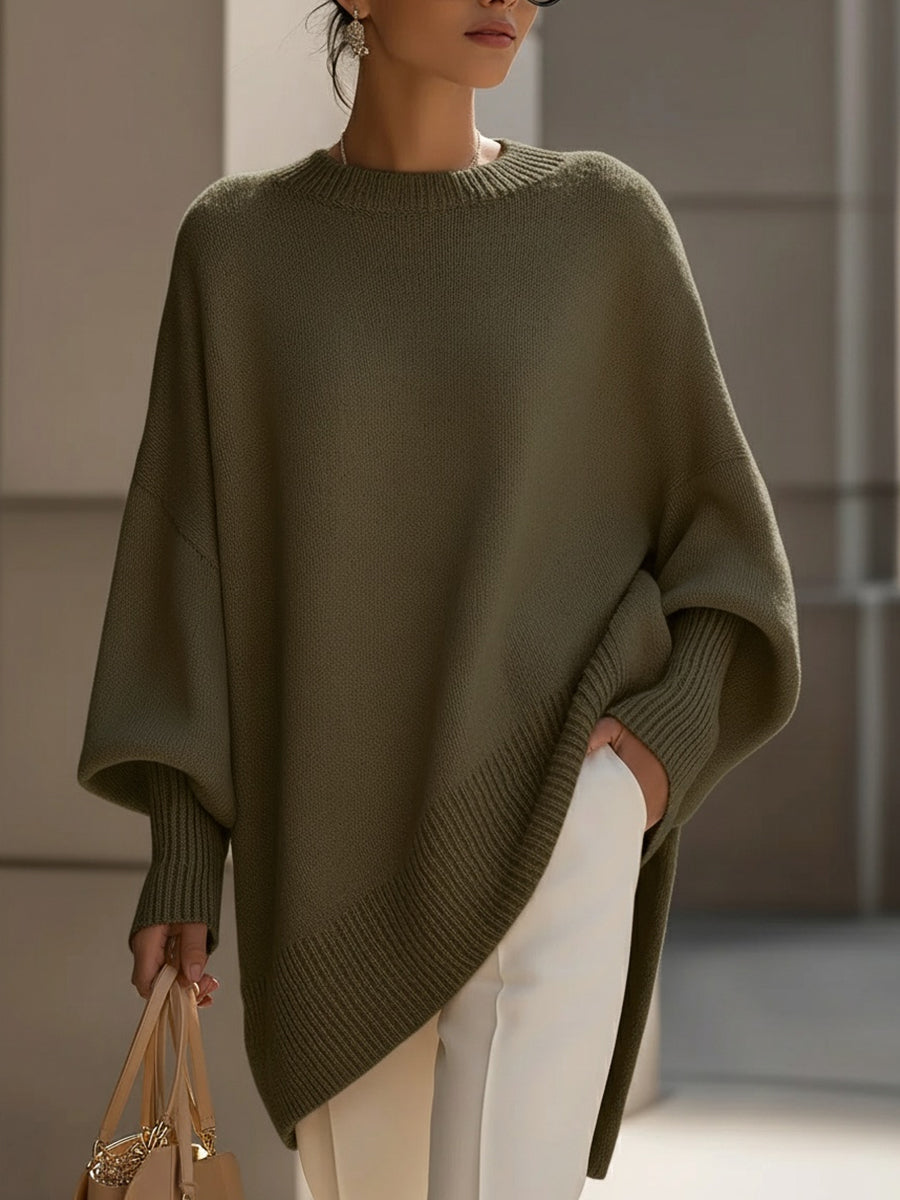 Women's Oversized Ribbed Cuff Jumper
