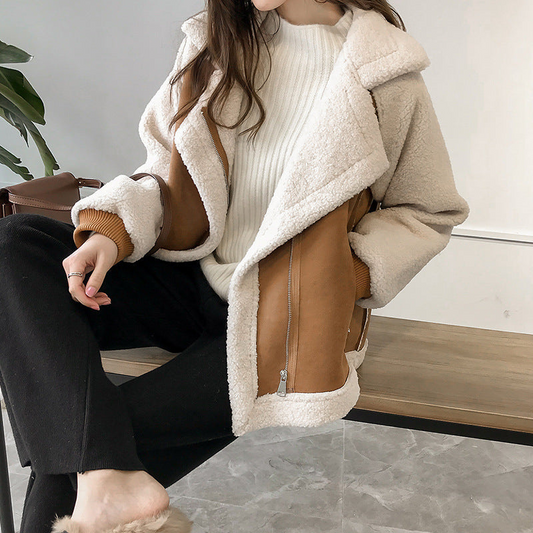 Women's Oversized Sherpa Teddy Jacket