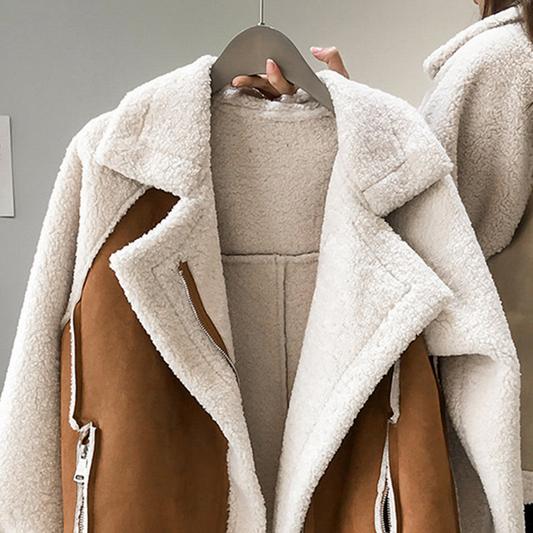 Women's Oversized Sherpa Teddy Jacket