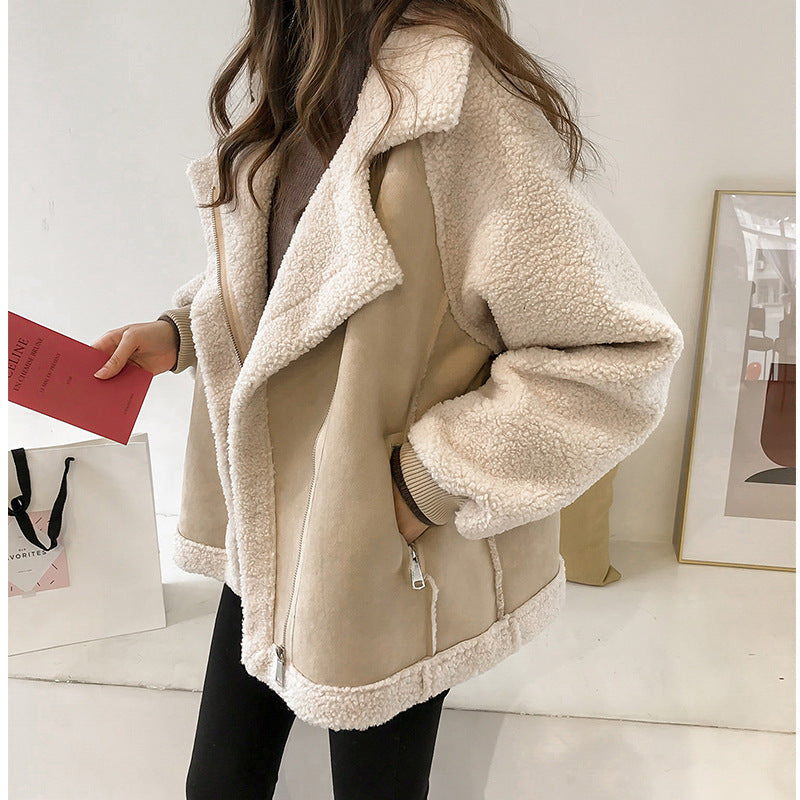 Women's Oversized Sherpa Teddy Jacket
