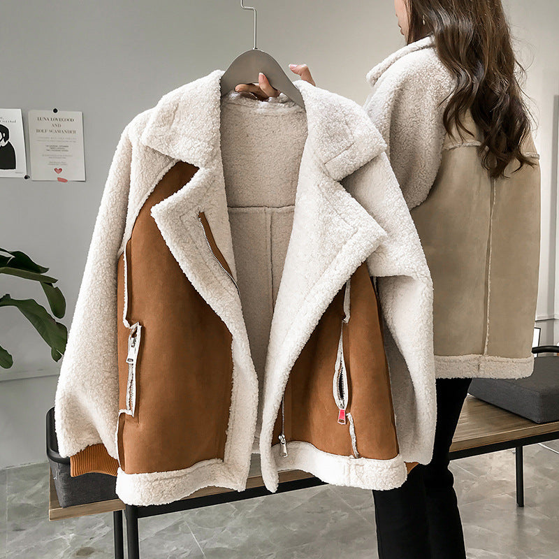 Women's Oversized Sherpa Teddy Jacket