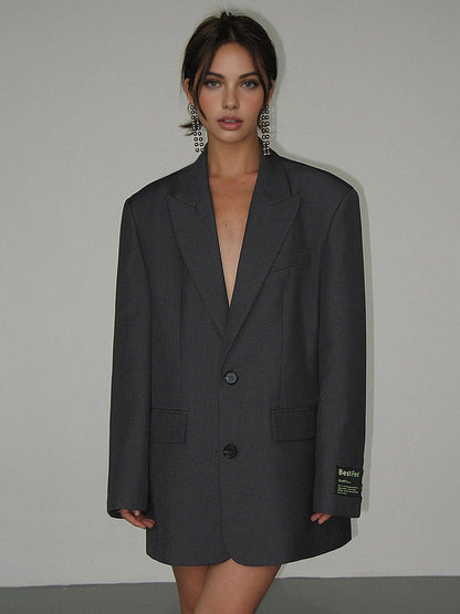 Women's Oversized Tailored Blazer Coat