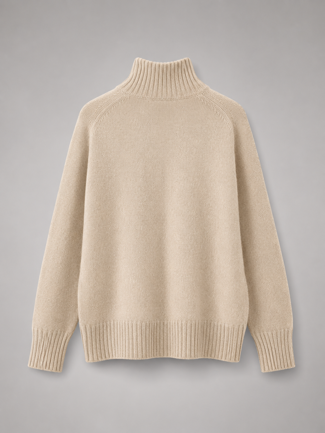 Women's Oversized Turtleneck Knit Sweater