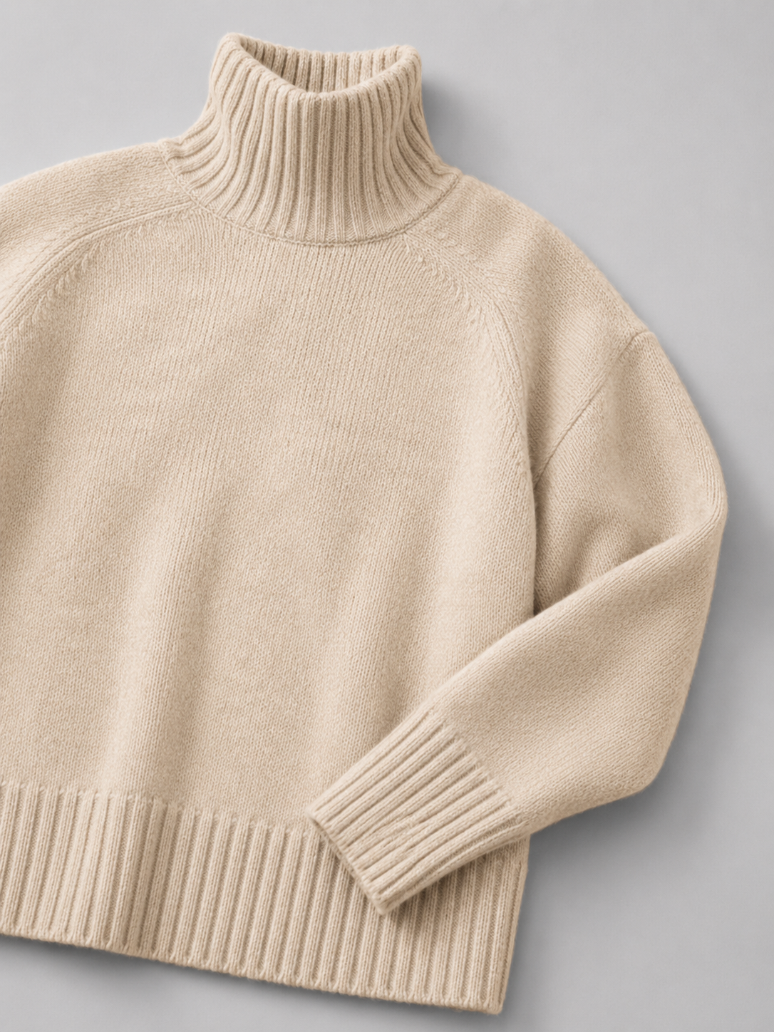 Women's Oversized Turtleneck Knit Sweater