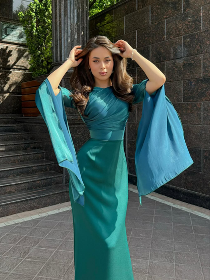 Women's Pleated Maxi Dress