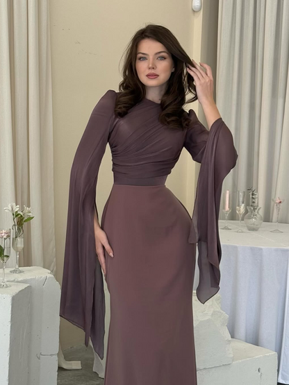 Women's Pleated Maxi Dress