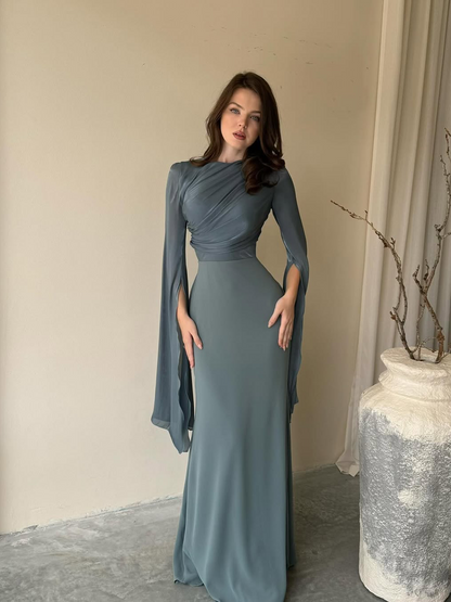 Women's Pleated Maxi Dress