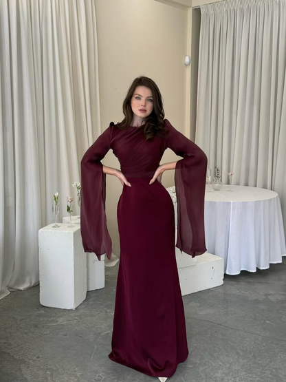 Women's Pleated Maxi Dress
