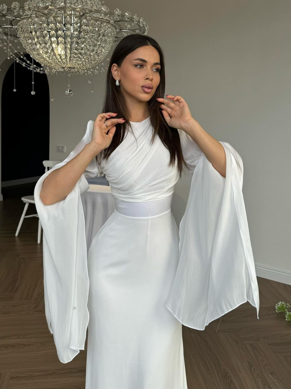 Women's Pleated Maxi Dress