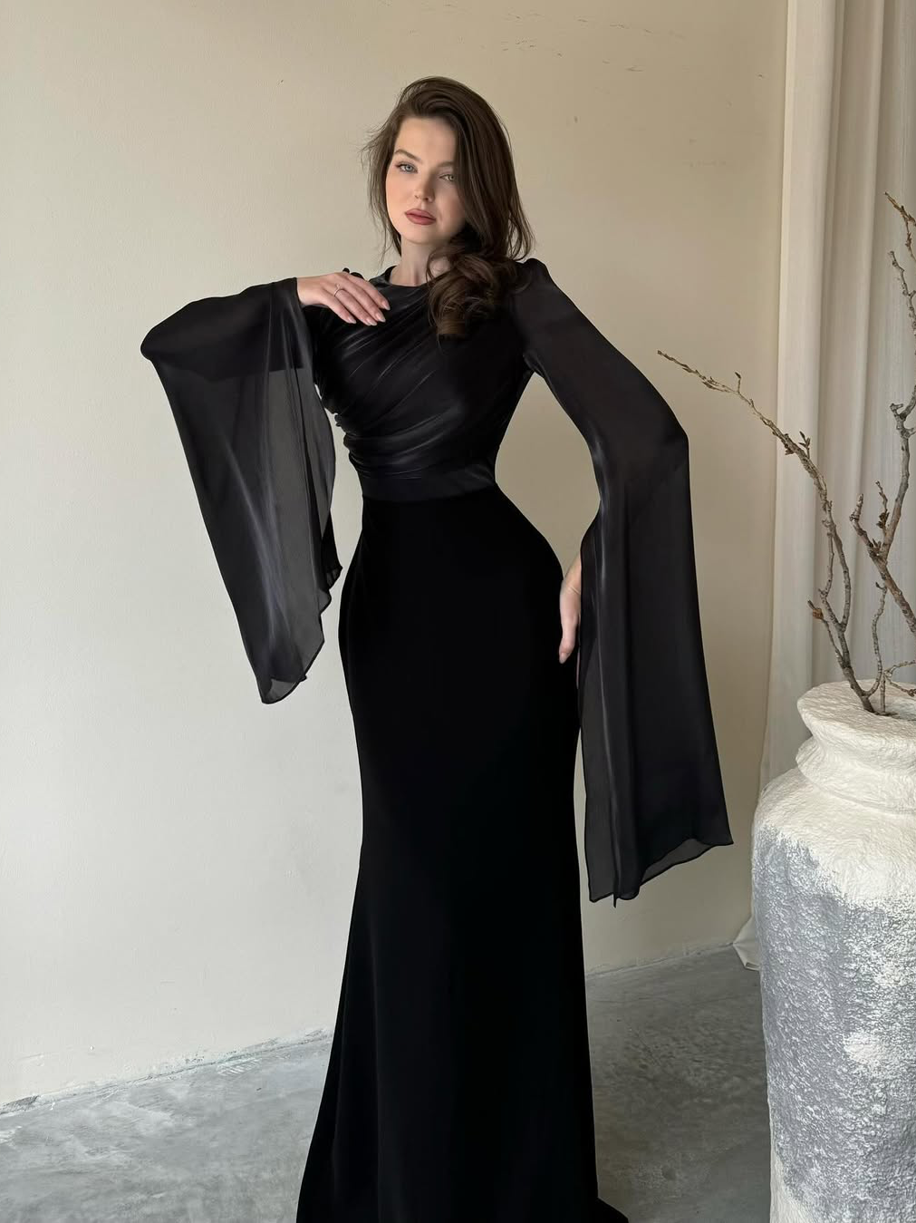 Women's Pleated Maxi Dress
