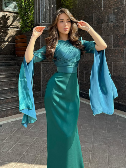 Women's Pleated Maxi Dress