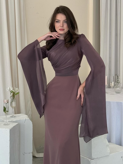 Women's Pleated Maxi Dress