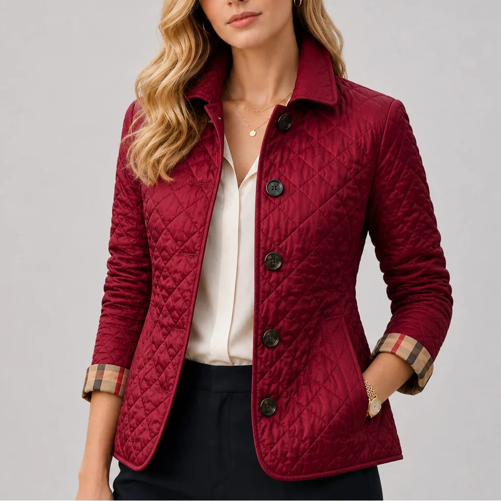 Women's quilted jacket colour options