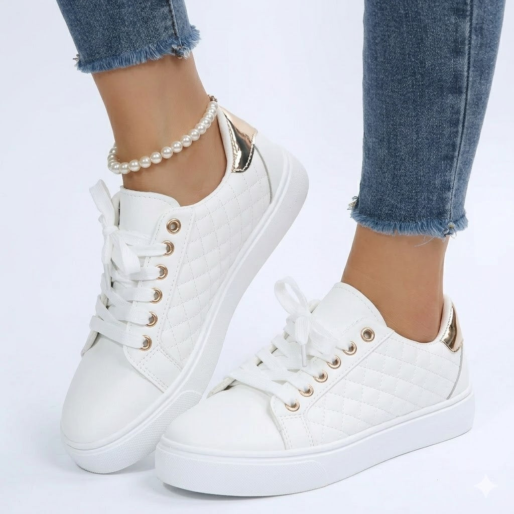Women's Quilted Casual Sneakers