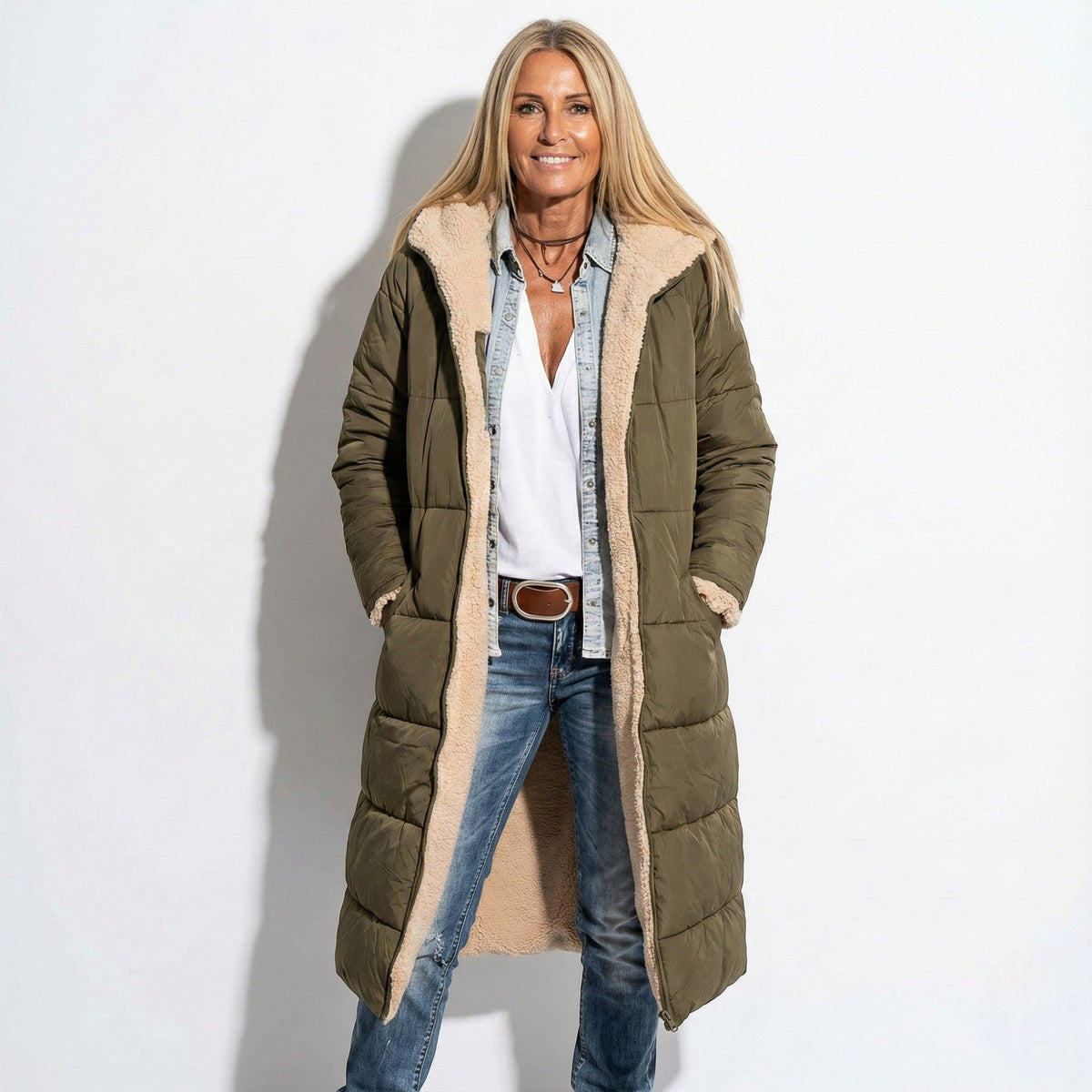 Women's Quilted Coat for Cold Weather
