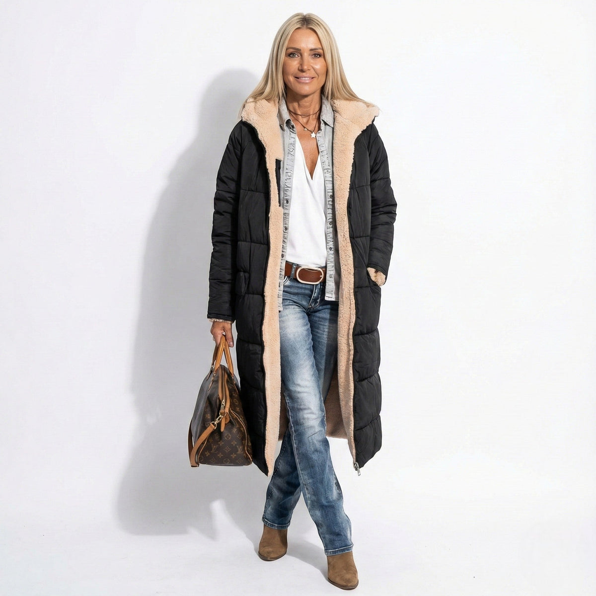 Women's Quilted Coat for Cold Weather