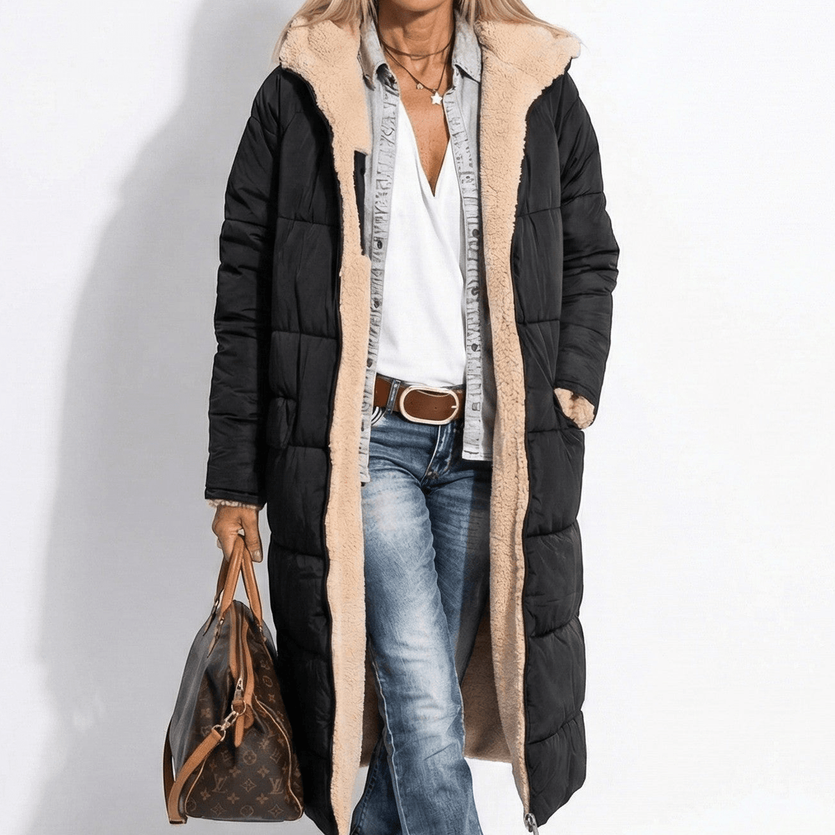 Women's Quilted Coat for Cold Weather