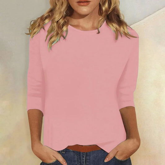 Women's Relaxed 3/4 Sleeve Everyday Top