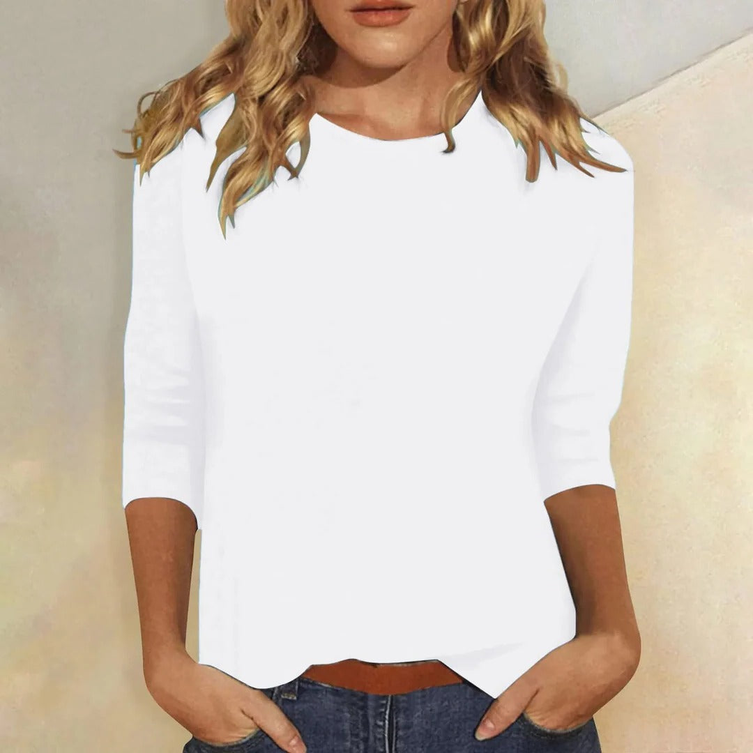 Women's Relaxed 3/4 Sleeve Everyday Top