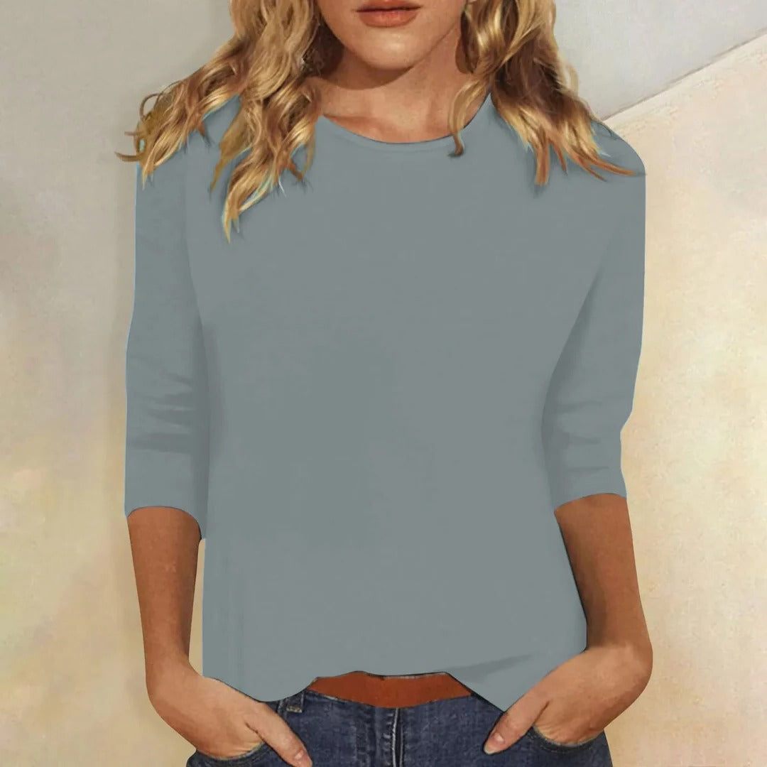 Women's Relaxed 3/4 Sleeve Everyday Top