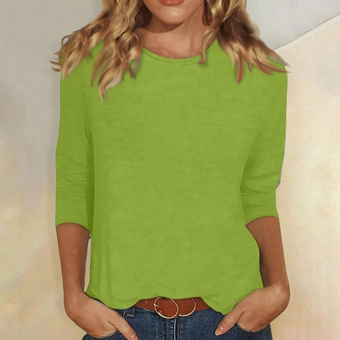 Women's Relaxed 3/4 Sleeve Everyday Top