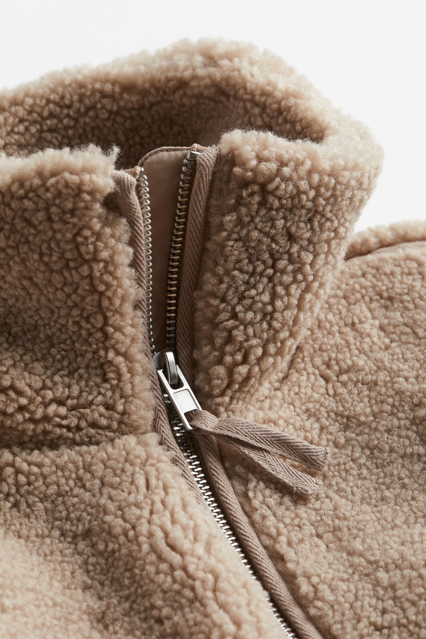 Women's Relaxed Fit Teddy Zip Up Jacket