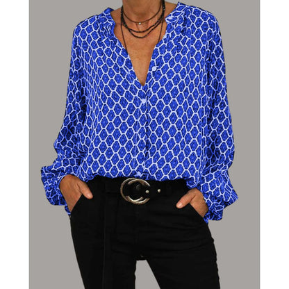 Women's Relaxed V-Neck Blouse