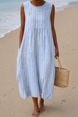 Striped Blue