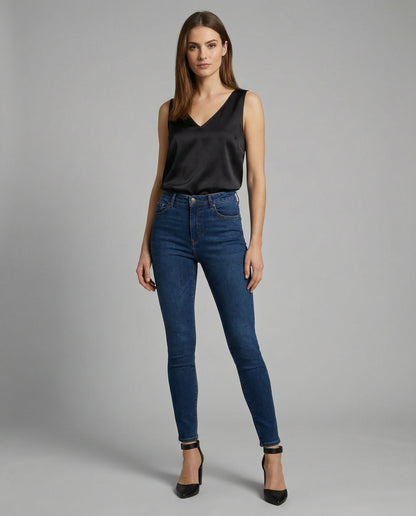 Women's Satin V Neck Camisole Top