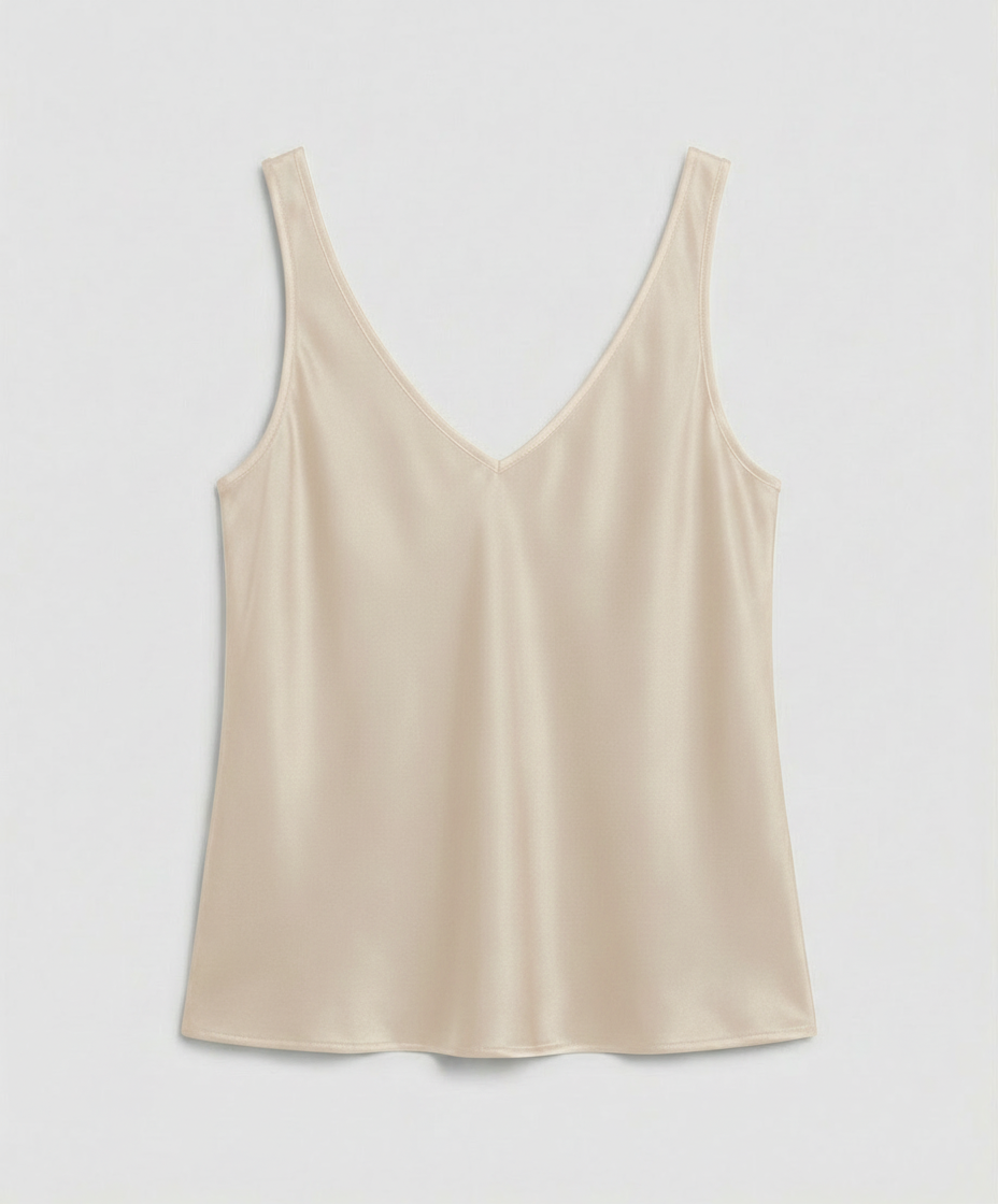 Women's Satin V Neck Camisole Top