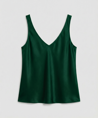 Women's Satin V Neck Camisole Top