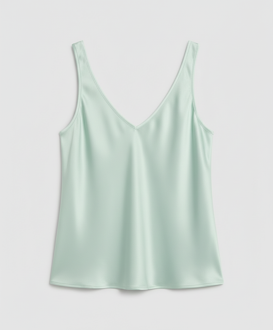 Women's Satin V Neck Camisole Top