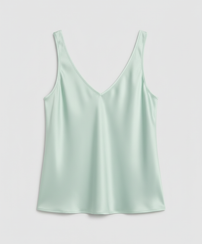 Women's Satin V Neck Camisole Top