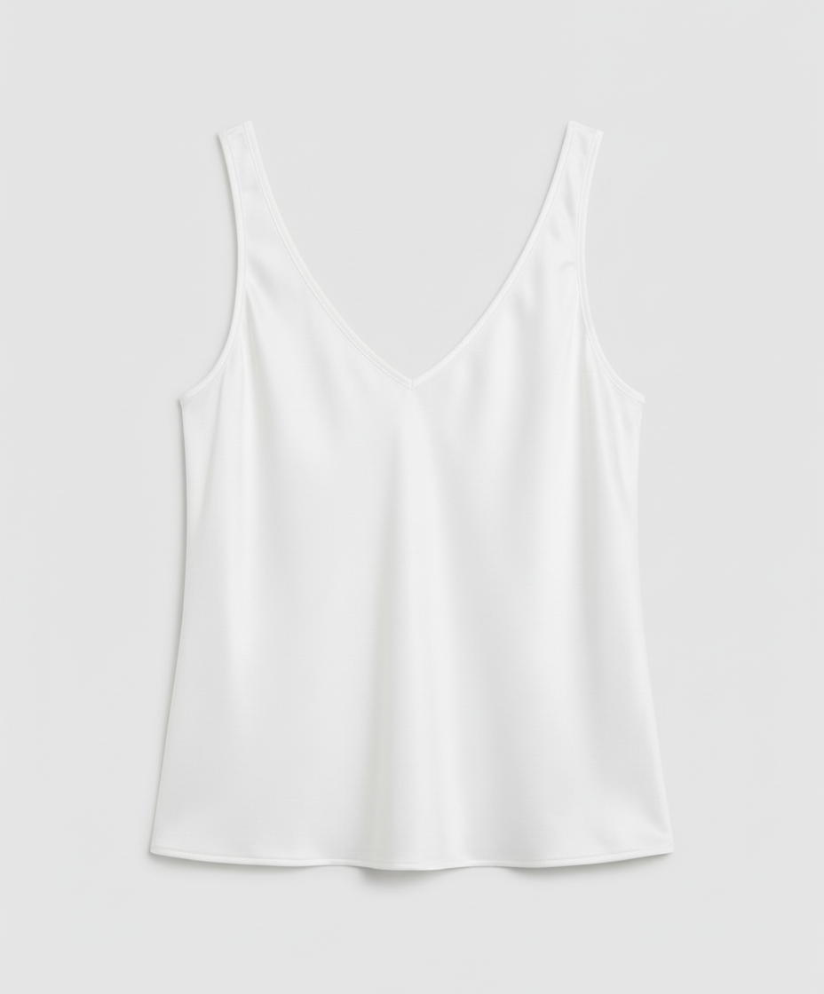 Women's Satin V Neck Camisole Top