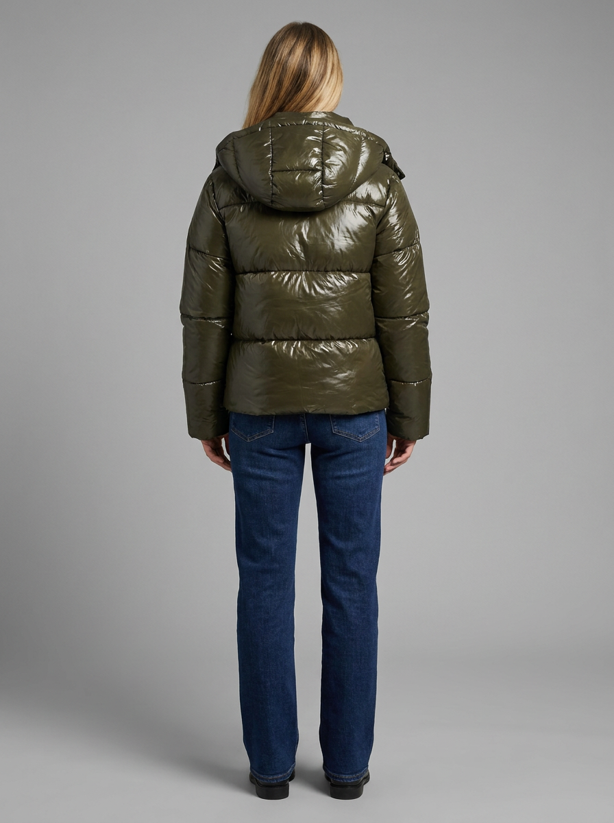 Women's Shiny Padded Puffer Jacket