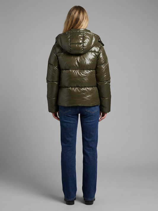 Women's Shiny Padded Puffer Jacket