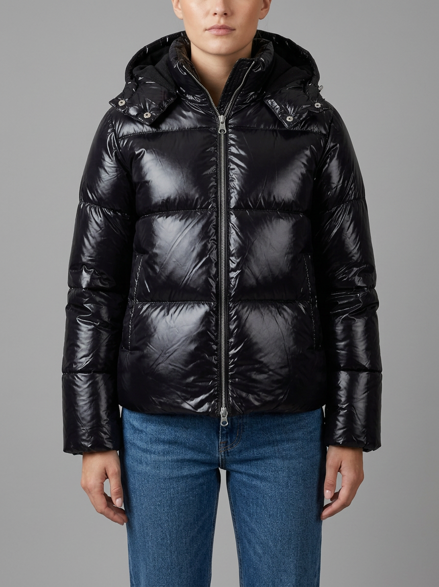 Women's Shiny Padded Puffer Jacket