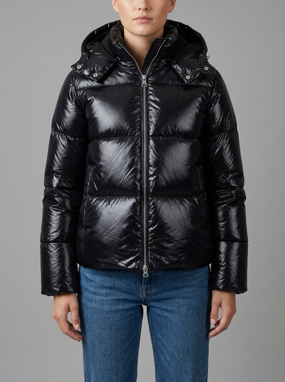 Women's Shiny Padded Puffer Jacket