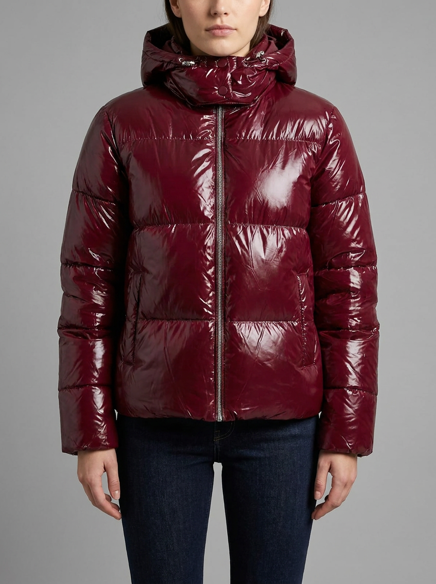 Women's Shiny Padded Puffer Jacket