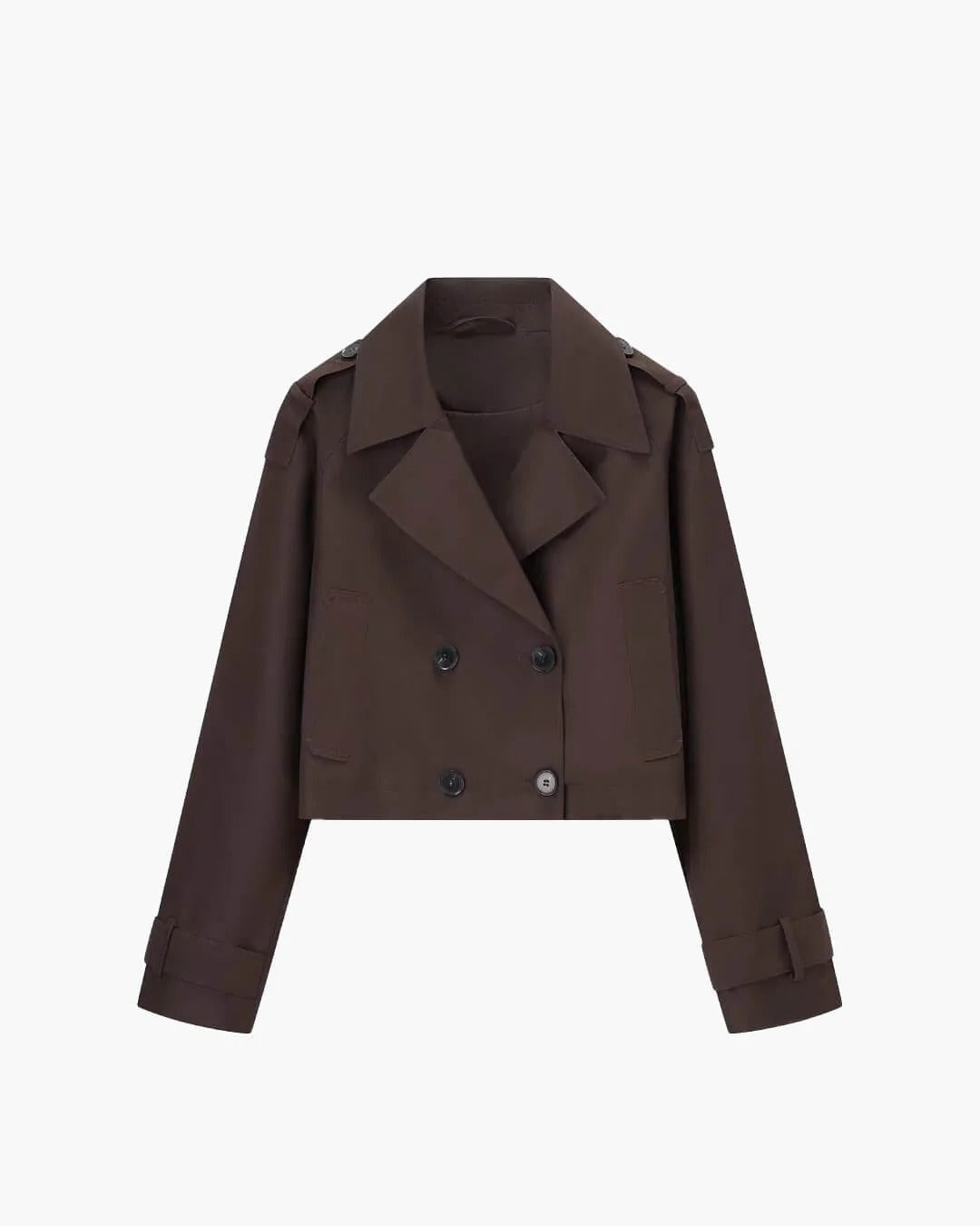 Women's Short Double Breasted Trench Coat