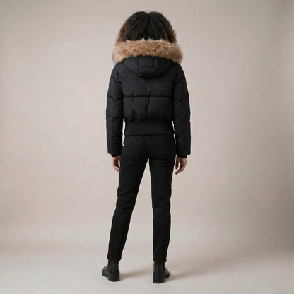 Women's Short Hooded Puffer Jacket