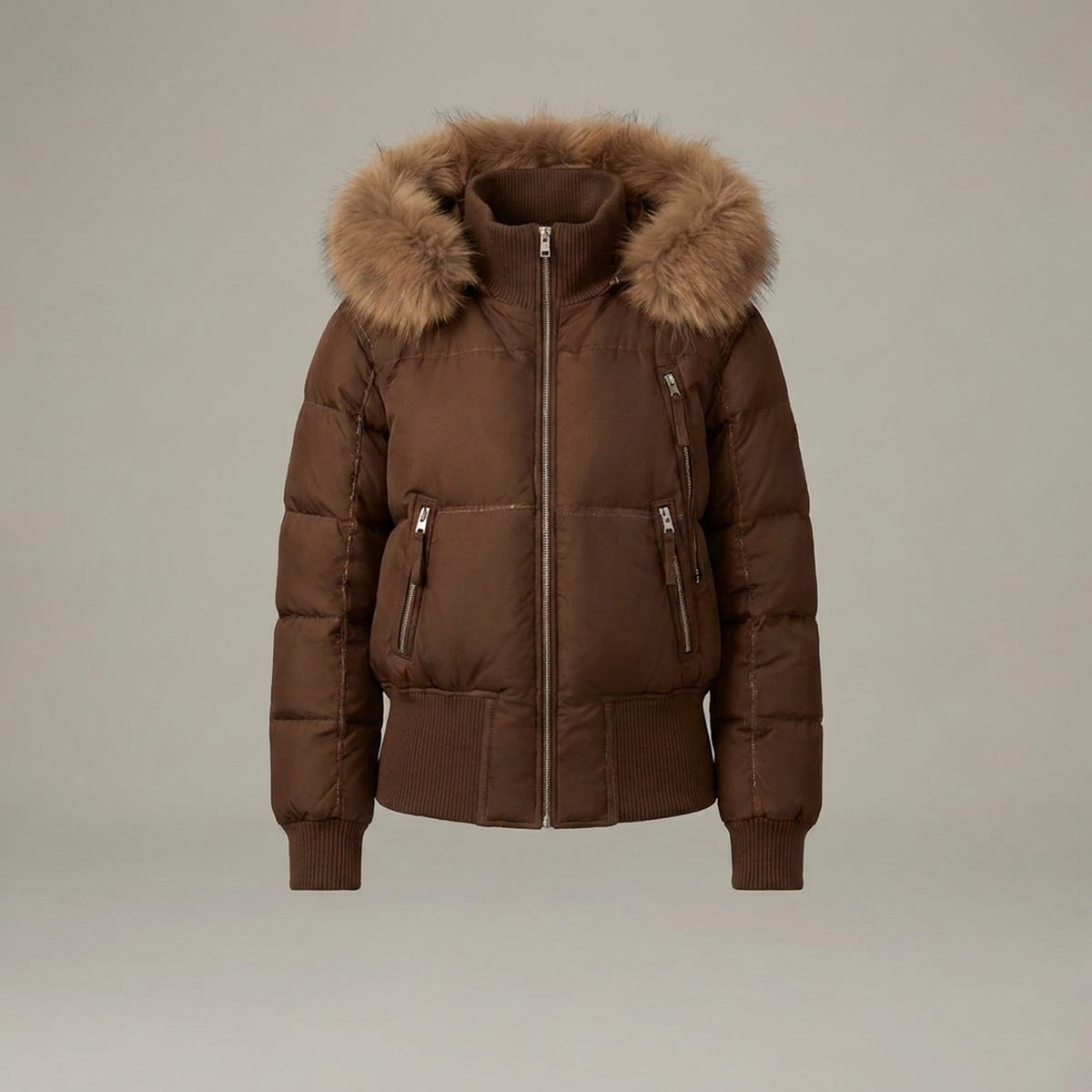 Women's Short Hooded Puffer Jacket