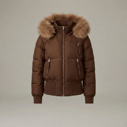 Women's Short Hooded Puffer Jacket