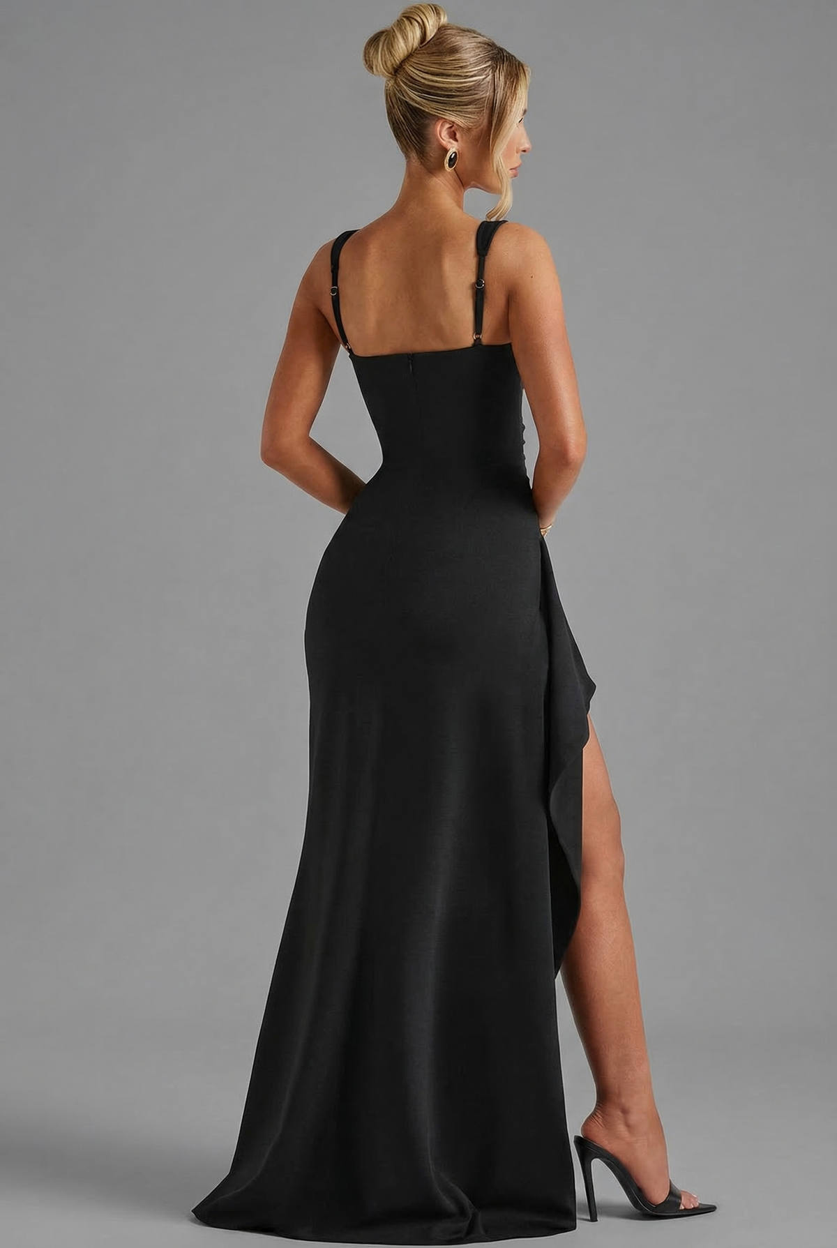 Women's Slip Maxi Dress with Open Back
