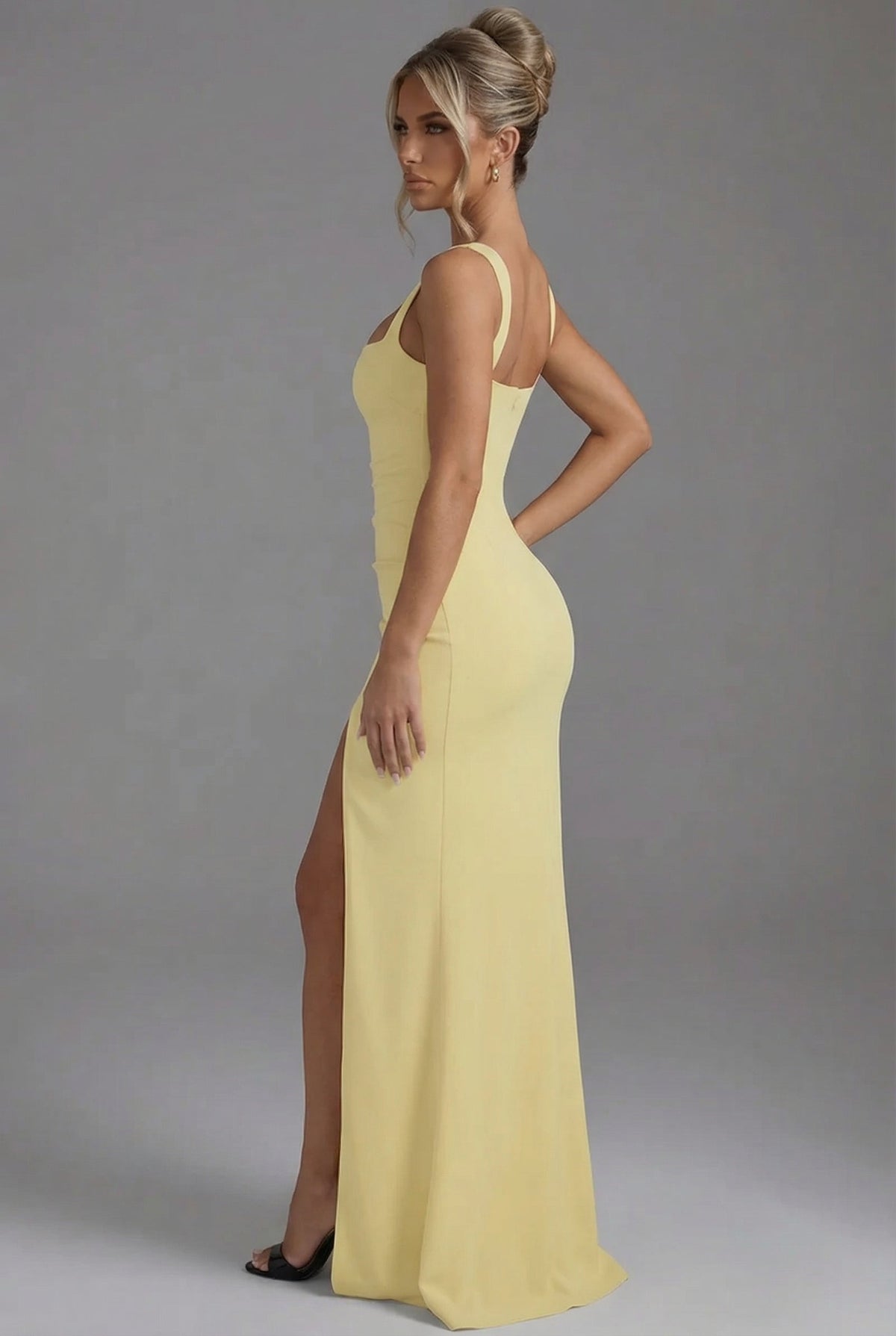 Women's Slip Maxi Dress with Open Back