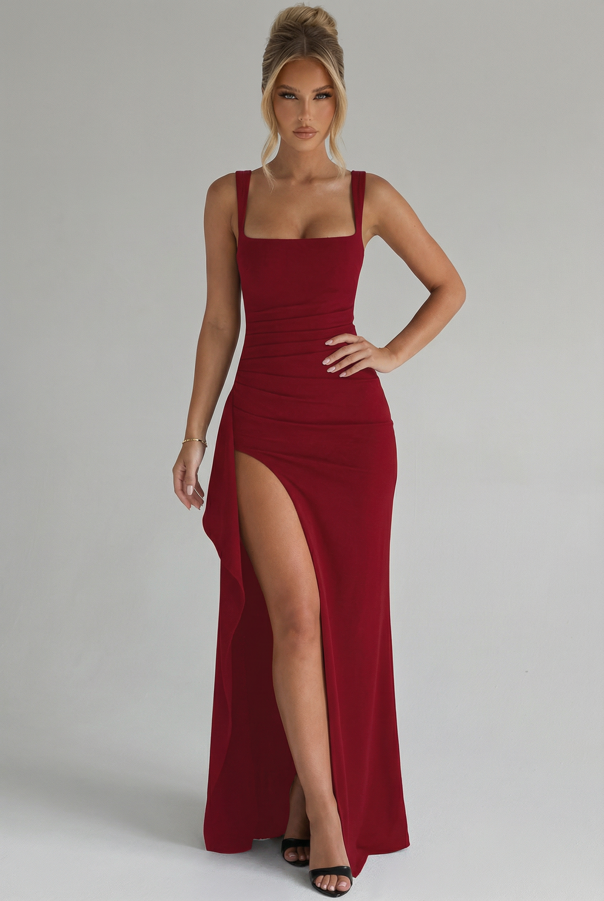Women's Slip Maxi Dress with Open Back