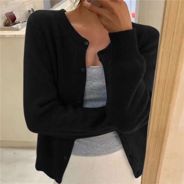 Women's Soft Knit Button Front Cardigan