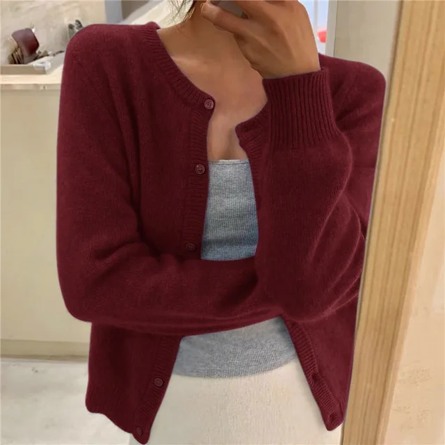 Women's Soft Knit Button Front Cardigan