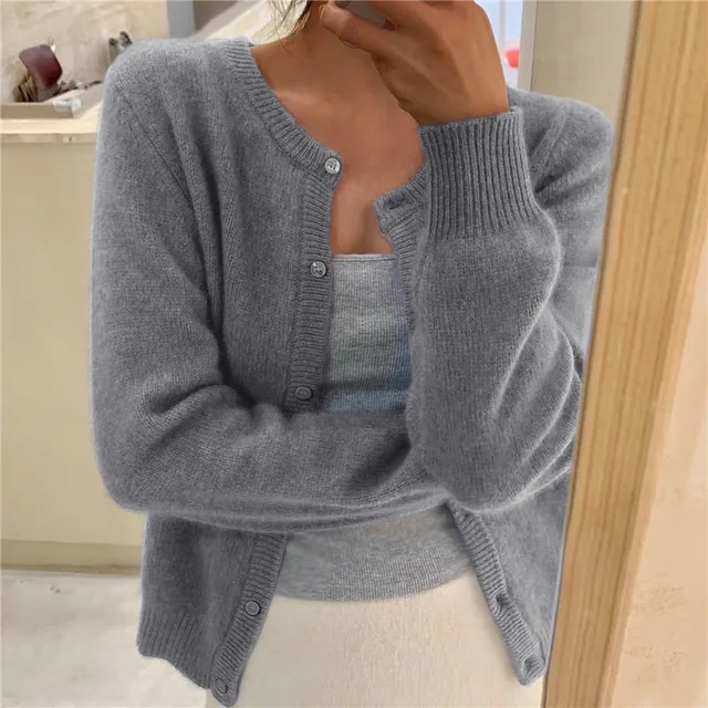 Women's Soft Knit Button Front Cardigan